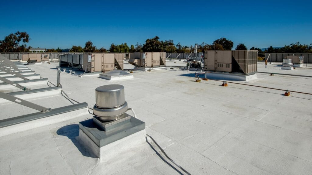 Professional roof waterproofing project completed at Sylvia Park, Auckland, showing high-quality membrane installation and weather protection services