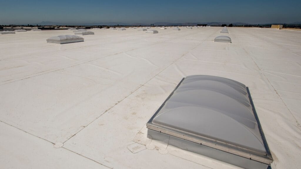 tpo-waterproofing-awaterproofing TPO membrane waterproofing installation on flat roof by Auckland Waterproofing Experts, showcasing energy-efficient and durable roofing solution