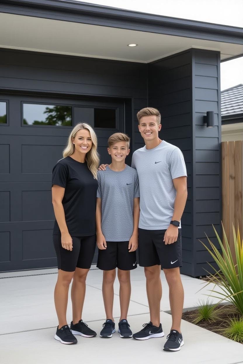 leaky-basement-solved Happy family enjoying a leak-free Auckland basement, restored by Auckland Waterproofing Experts.