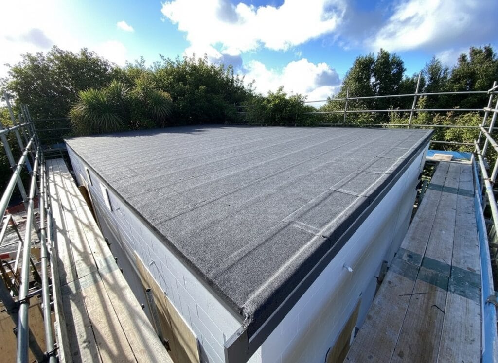 Roof done with torch-on waterproofing in Auckland Summer