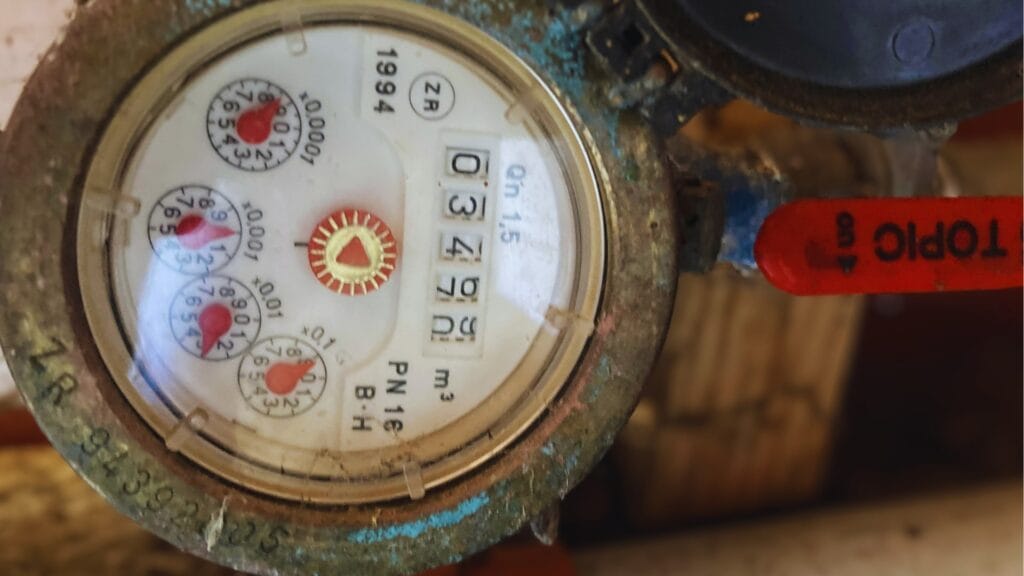 water-meter-auckland Close-up of a residential water meter on an Auckland property, used to check for leaks and unusual water usage.