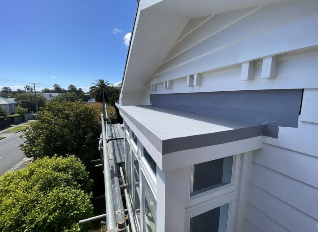 TPO waterproofing membrane installed on Auckland residential roof.